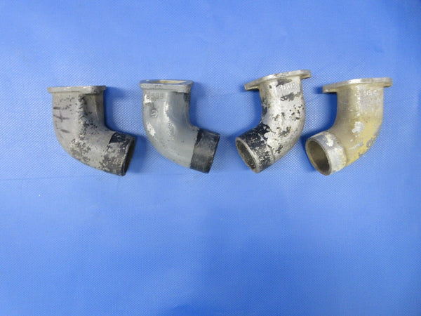 Continental A65 Intake Elbow P/N 4602, 3585 LOT OF 4 (0324-664)
