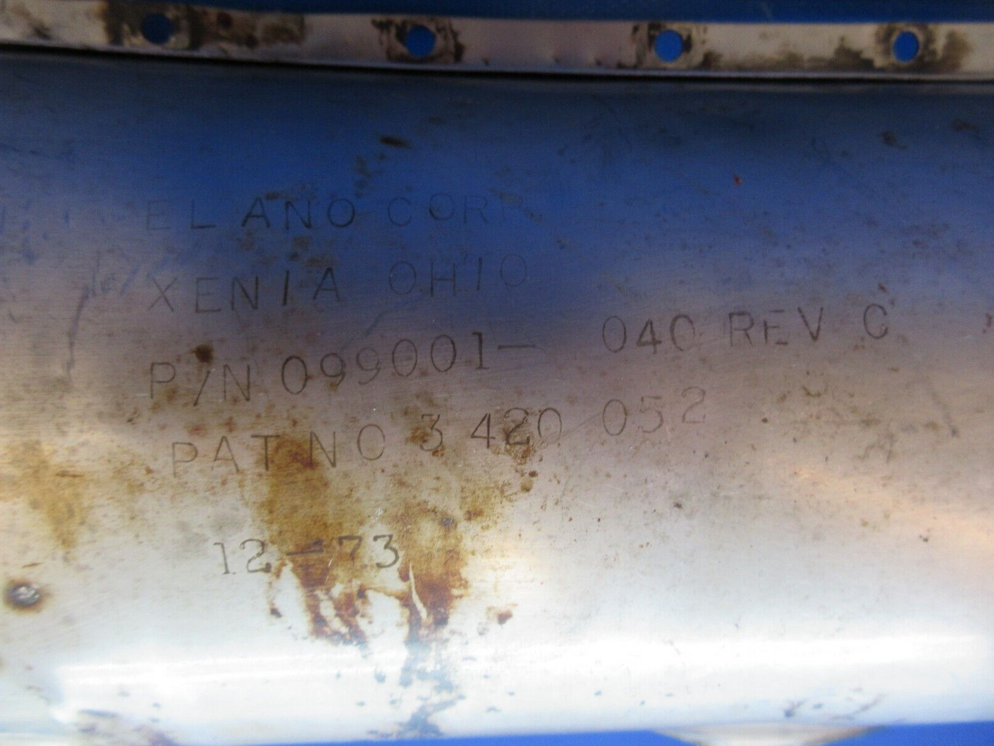 Elano Corp Muffler Shroud P/N 099001-040 (1124-1374)2