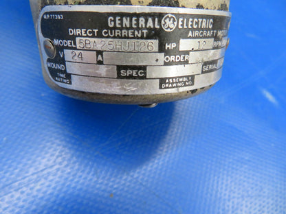Cessna 310 GE Flap Motor & Transmission 24V P/N 0861505-10, 0813603-2 (1119-337)5