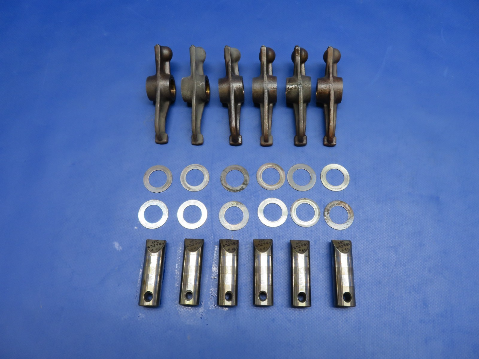 Continental IO-470-U Exhaust Rockers & Shafts 641682 652984 SET OF 6 (0326-1788)0