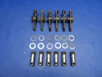 Continental IO-470-U Exhaust Rockers & Shafts 641682 652984 SET OF 6 (0326-1788)0