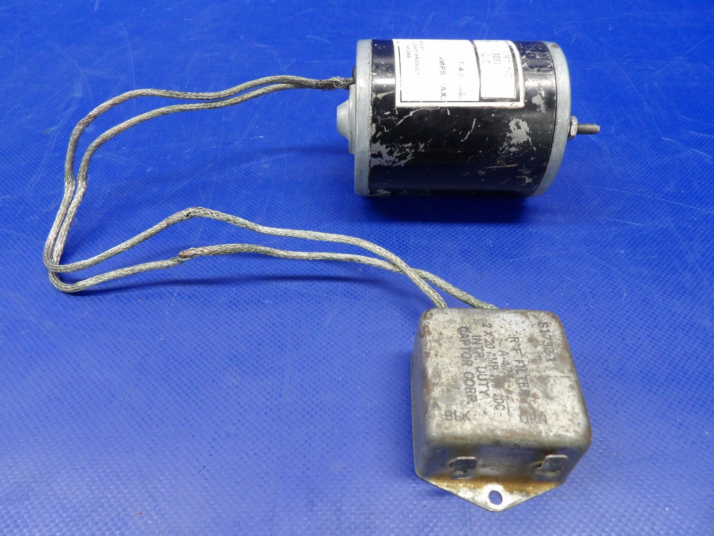 Cessna 182 / 182L Flap Actuator Motor 14V P/N C301001-0207 TESTED (0626-1516)7