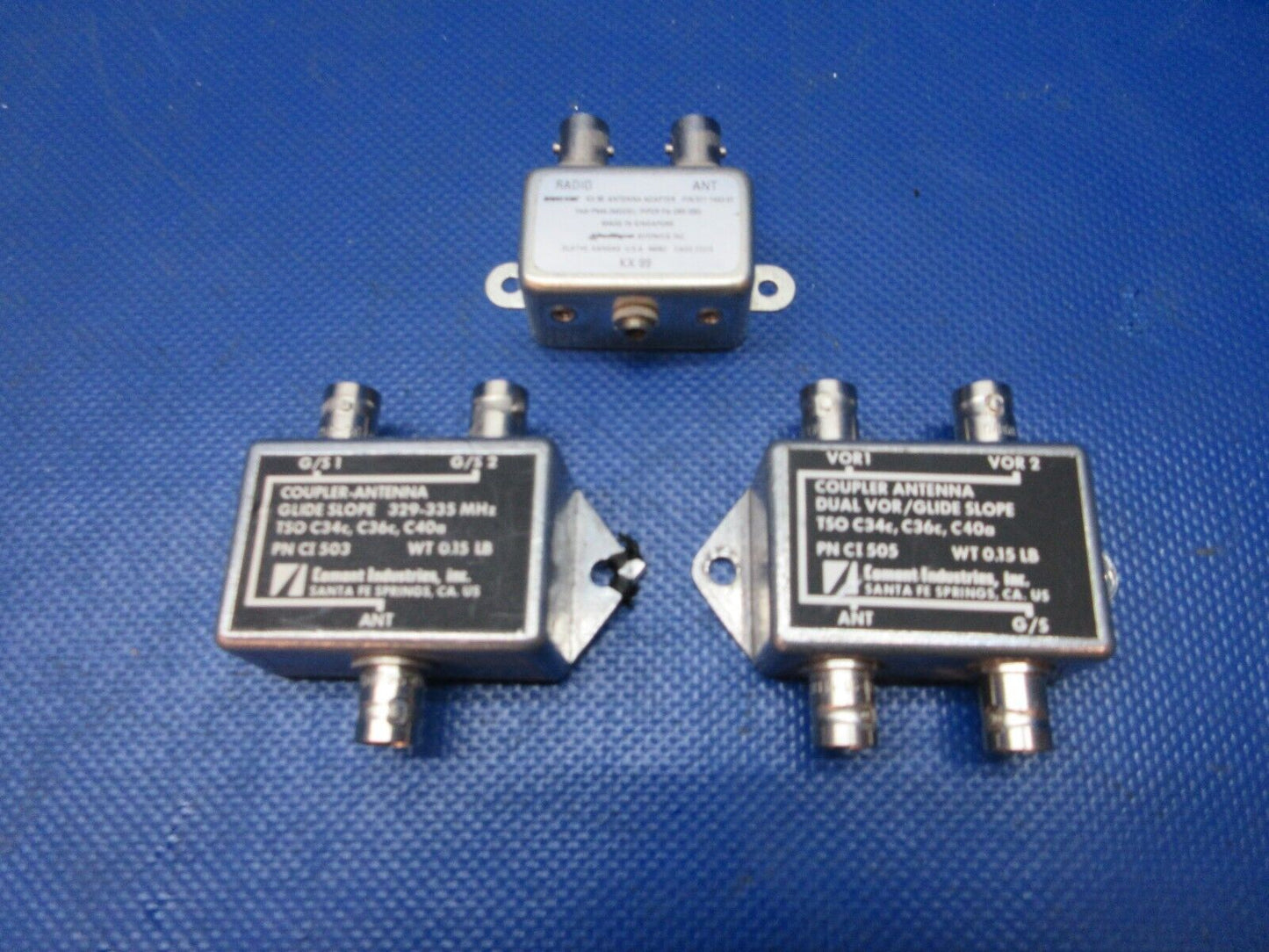 Comant Coupler Antennas & KX99 Antenna Adapter P/N CI-505 LOT OF 3 (1124-1214)