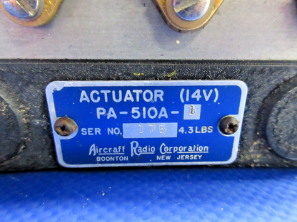 Mooney M20 / M20C ARC PA-510A-1 Roll Servo Actuator 14V WARRANTY (0526-748)5