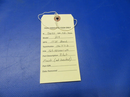 Beech Musketeer B19 Sport Pitot Mast P/N 169-58001-29 (0421-468)