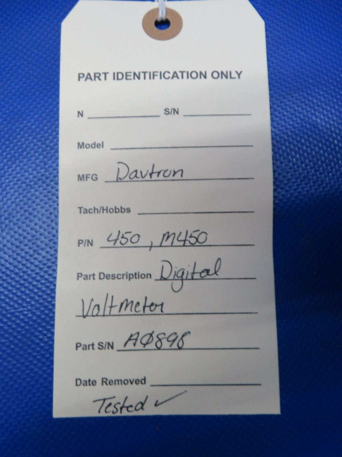 Davtron Digital Voltmeter P/N 450, M450 TESTED (0224-259)8