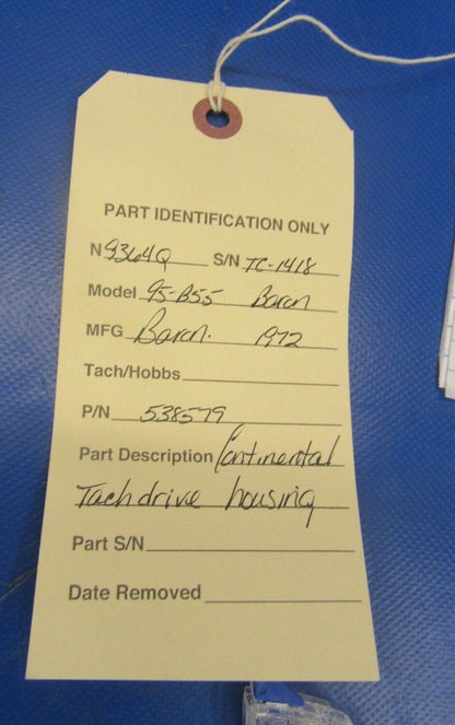 Continental Tach Drive Housing P/N 538579 (0318-46)