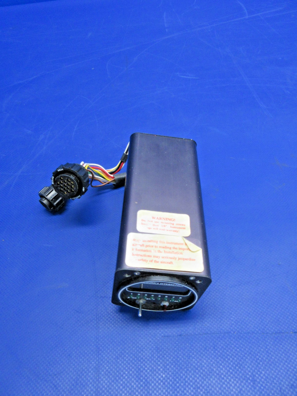Electronics International EGT Indicator w/Connector P/N SR-8 TESTED (0926-893)2