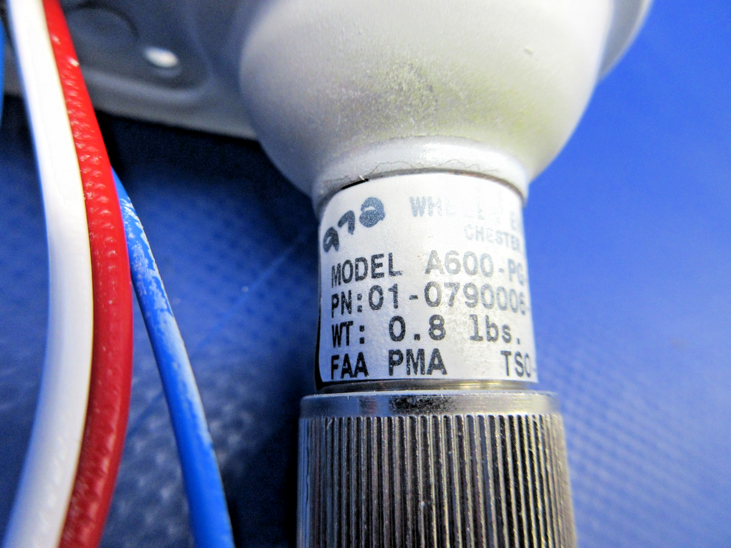 Whelen A600-PG-D 14V Wing Tip Strobe Light RH P/N 01-0790006-04 NOS (0426-827)2