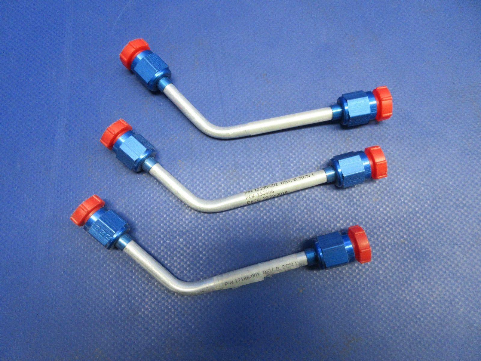 Cirrus SR20 Manifold LH Short Drain Tube P/N 12186-001 LOT OF 3 NOS (0326-982)4