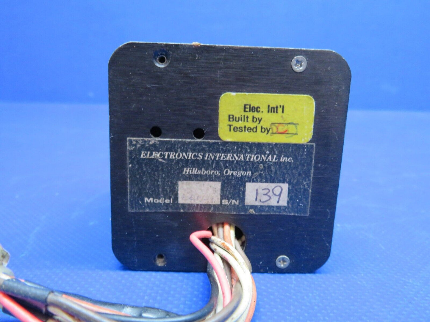 Electronics International OAT/CHT/EGT Indicator P/N EAC-1 WARRANTY (0524-1755)
