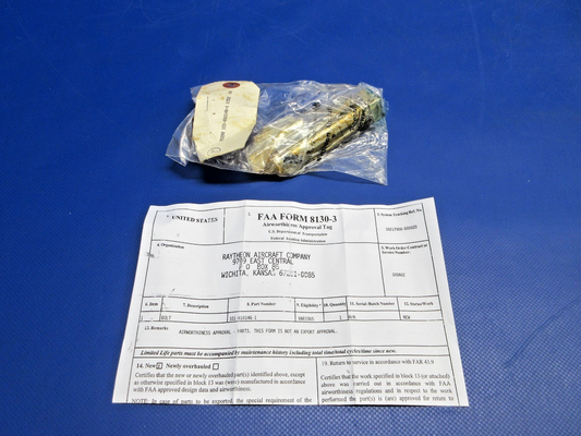 Beech King Air Bolt w/8130 P/N 101-810146-1 NOS (0426-778)0