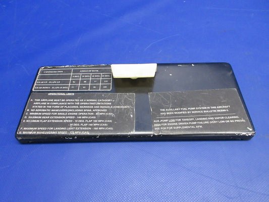 Cessna 310 / 310I Glove Compartment Door P/N 0813470-3 (0326-949)0