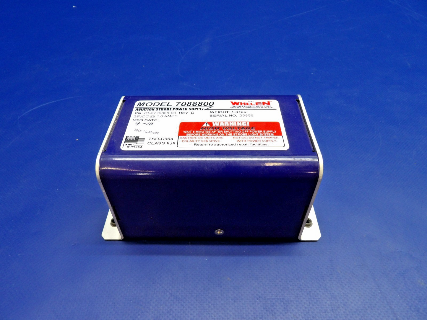 Whelen 7088800 Aviation Strobe Power Supply 28V 01-0770888-00 TESTED (0426-1342)4