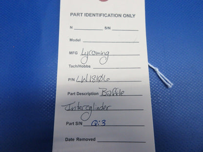 Lycoming Baffle Intercylinder P/N LW18106 (0424-1009)