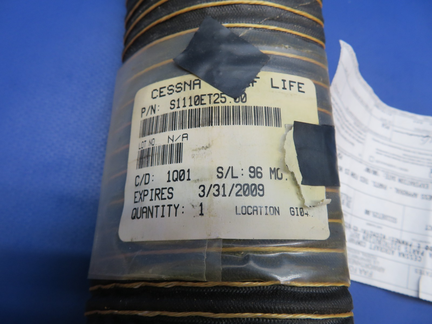 Cessna Stationair Duct P/N S1110ET25.00 NEW OLD STOCK w/ 8130 (0326-1812)2