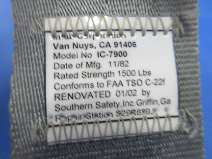Piper American Safety Seatbelt w/ Southern Safety Webbing P/N IC-7900(0624-1349)