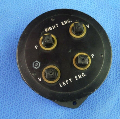 United Instruments Fuel Flow Indicator  P/N 6221-G56 Overhauled (1015-224)
