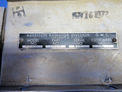 Bellanca 17-31A Viking Harrison Oil Cooler & Mount P/N 8534108 (0924-825)