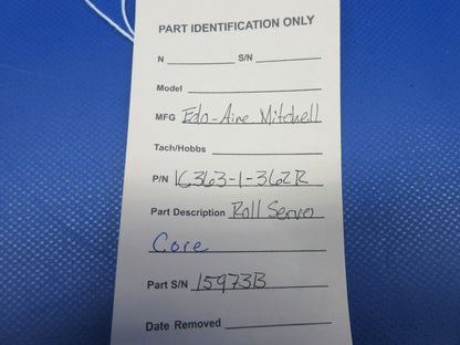 Edo-Aire Mitchell Roll Servo P/N 1C363-1-362R CORE (0424-1156)