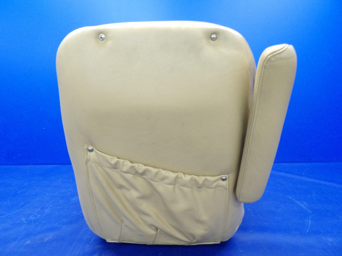 Cessna 421 Pilot Seat P/N 5119231-3 Tan Vinyl (0726-1241)3