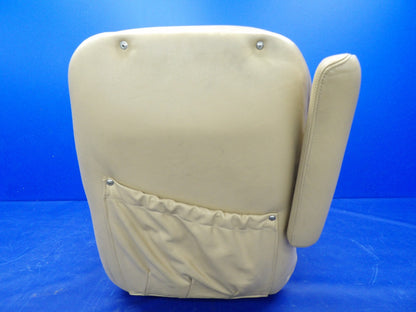 Cessna 421 Pilot Seat P/N 5119231-3 Tan Vinyl (0726-1241)3