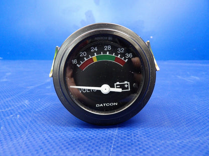Air Tractor Datcon Model 381IB Volt Meter 24V P/N 100184 TESTED (0626-1504)0