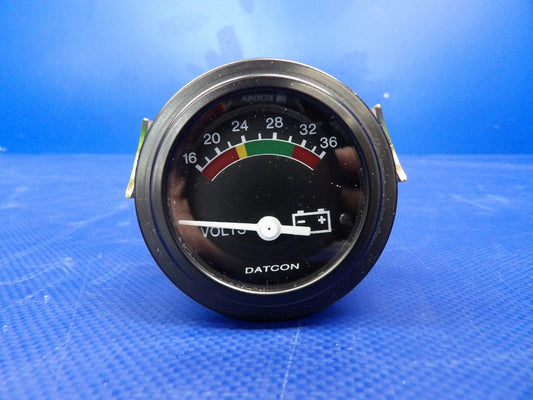 Air Tractor Datcon Model 381IB Volt Meter 24V P/N 100184 TESTED (0626-1504)0