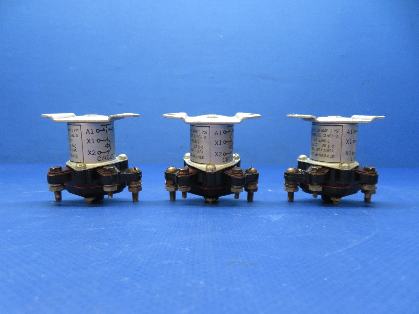 Cessna 421 Cutler-Hammer Relays 28v 50amp 6041H169A LOT OF 3 TESTED (0326-233)11