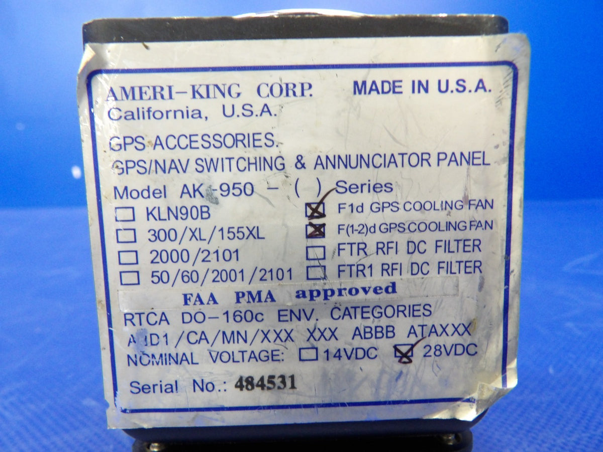 Ameri-King AK-950-F1D (-F2D) GPS Cooling Fan 28V (0626-1353)1
