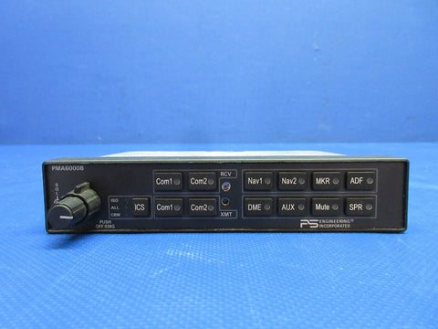 PS Engineering PMA6000 Series Audio Selector Panel P/N 050-604-0100 (0624-1254)