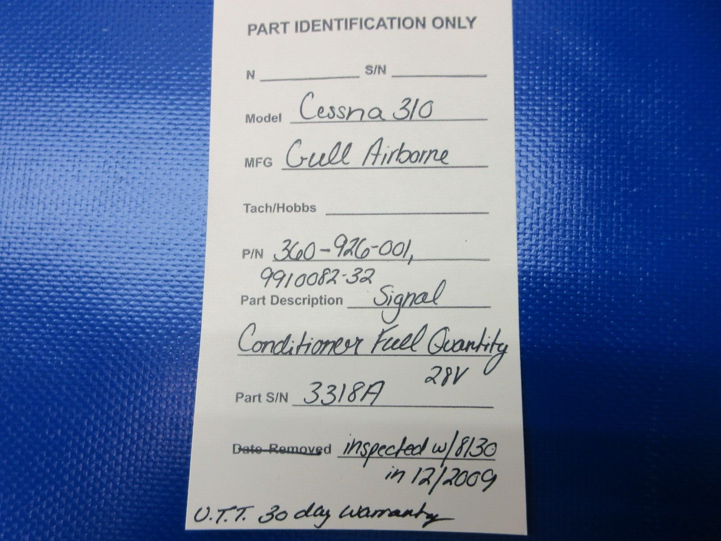 Signal Conditioner Fuel Quantity P/N 360-926-001 w/ WARRANTY & 8130 (1224-1247)