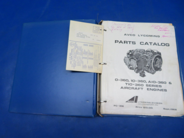 Lycoming O-360, IO-360, AIO-360 Series Parts Catalog P/N PC-106  (1024-144)