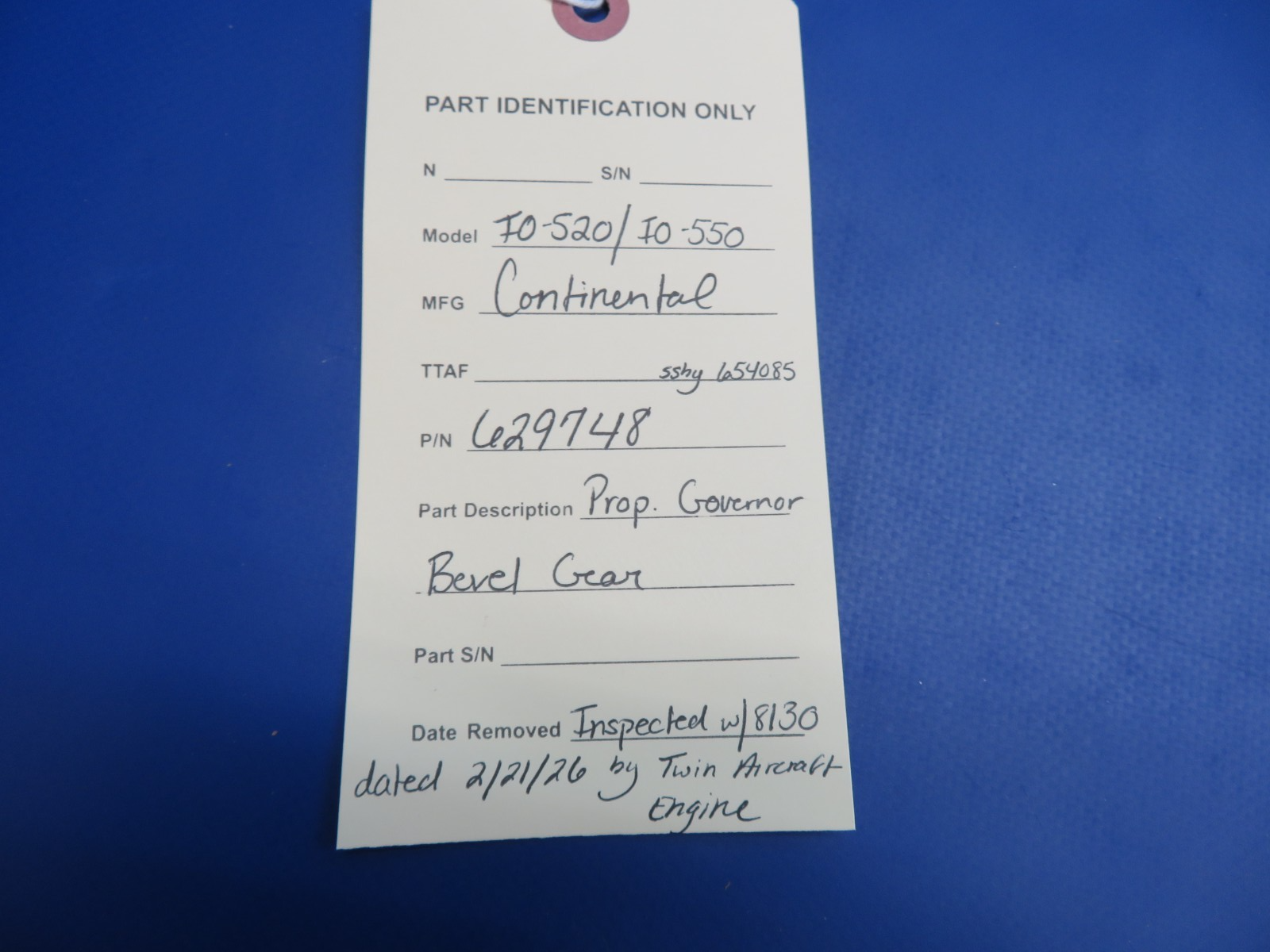 Continental Prop Governor Bevel Gear P/N 629748 Inspected w/ 8130 (0326-1701)16