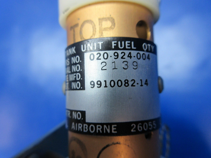 Cessna LH Fuel Quantity Tank Unit w/ Mount P/N 020-924-004 WARRANTY (1224-1277)