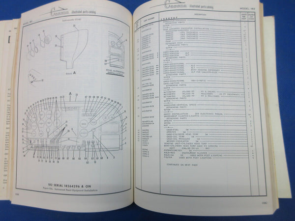 Cessna 182 & Skylane 1974 thru 1976 Parts Catalog P/N P537-12 (1024-1307)