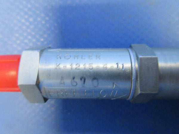 Cessna 337 / P337H Skymaster Kohler Flows Valve P/N K-1215-4-11 (0724-741)