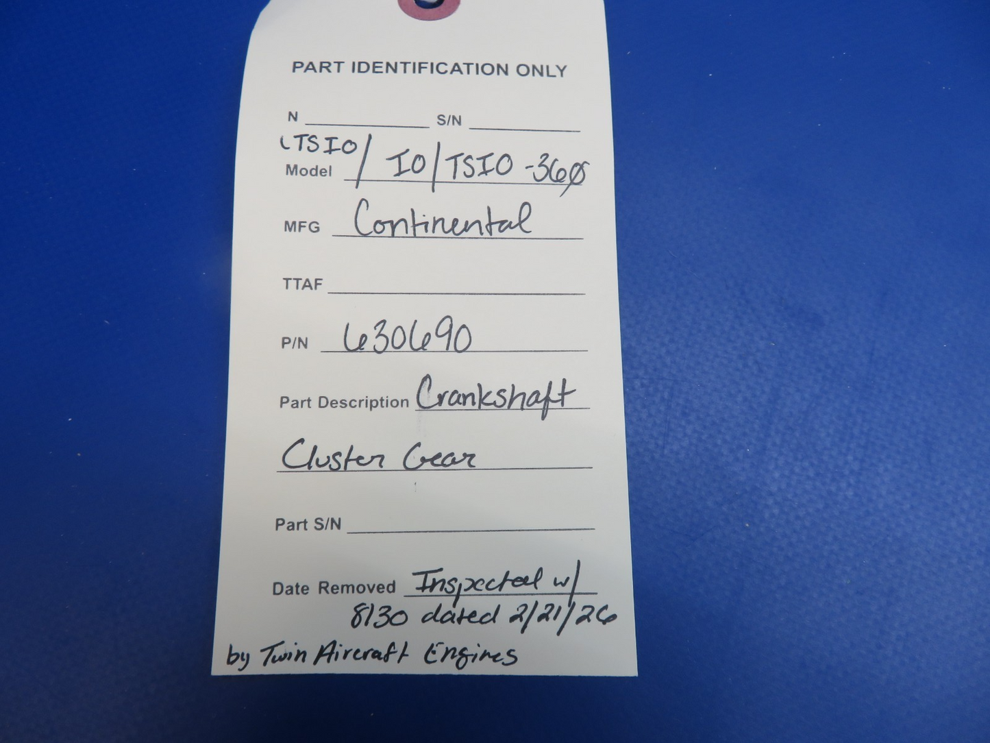 Continental 360 Crankshaft Cluster Gear P/N 630690 Inspected w/ 8130 (0326-1718)13