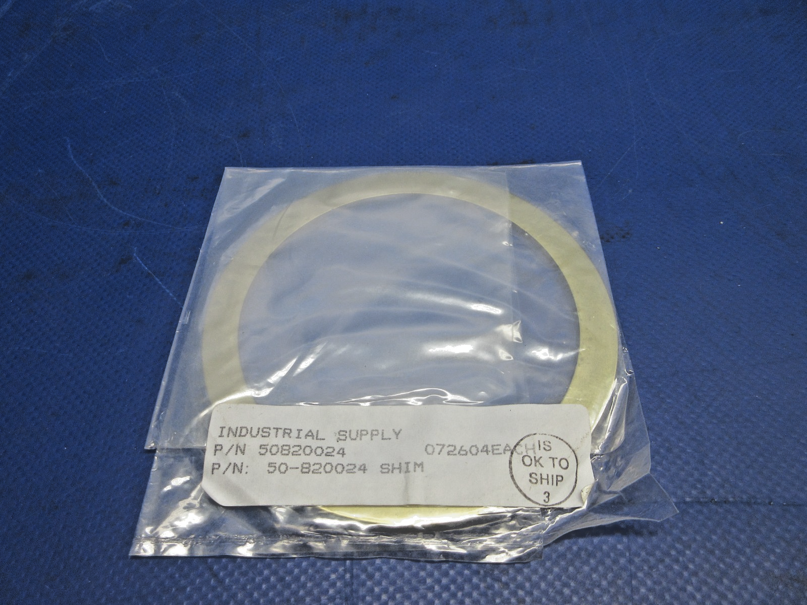 Beech Nose Gear Spacer Shim P/N 50-820024 NOS (0326-977)1