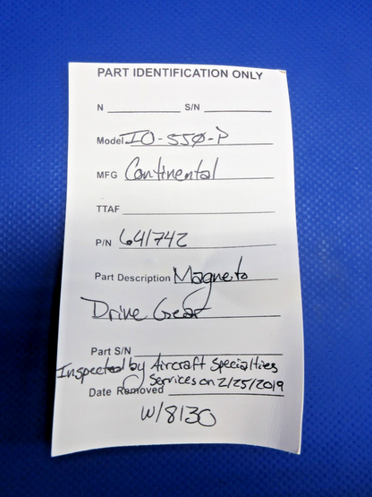 Continental Magneto Drive Gear  w/8130 P/N 641742 (0226-985)11