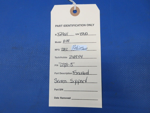 Robinson R44 Raven II Helicopter Forward Servos Support P/N D201-5 (0724-1399)