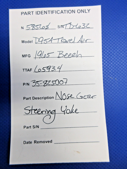 Beech 95 / D95A Travel Air Nose Gear Steering Yoke P/N 35-825007 (0326-811)12