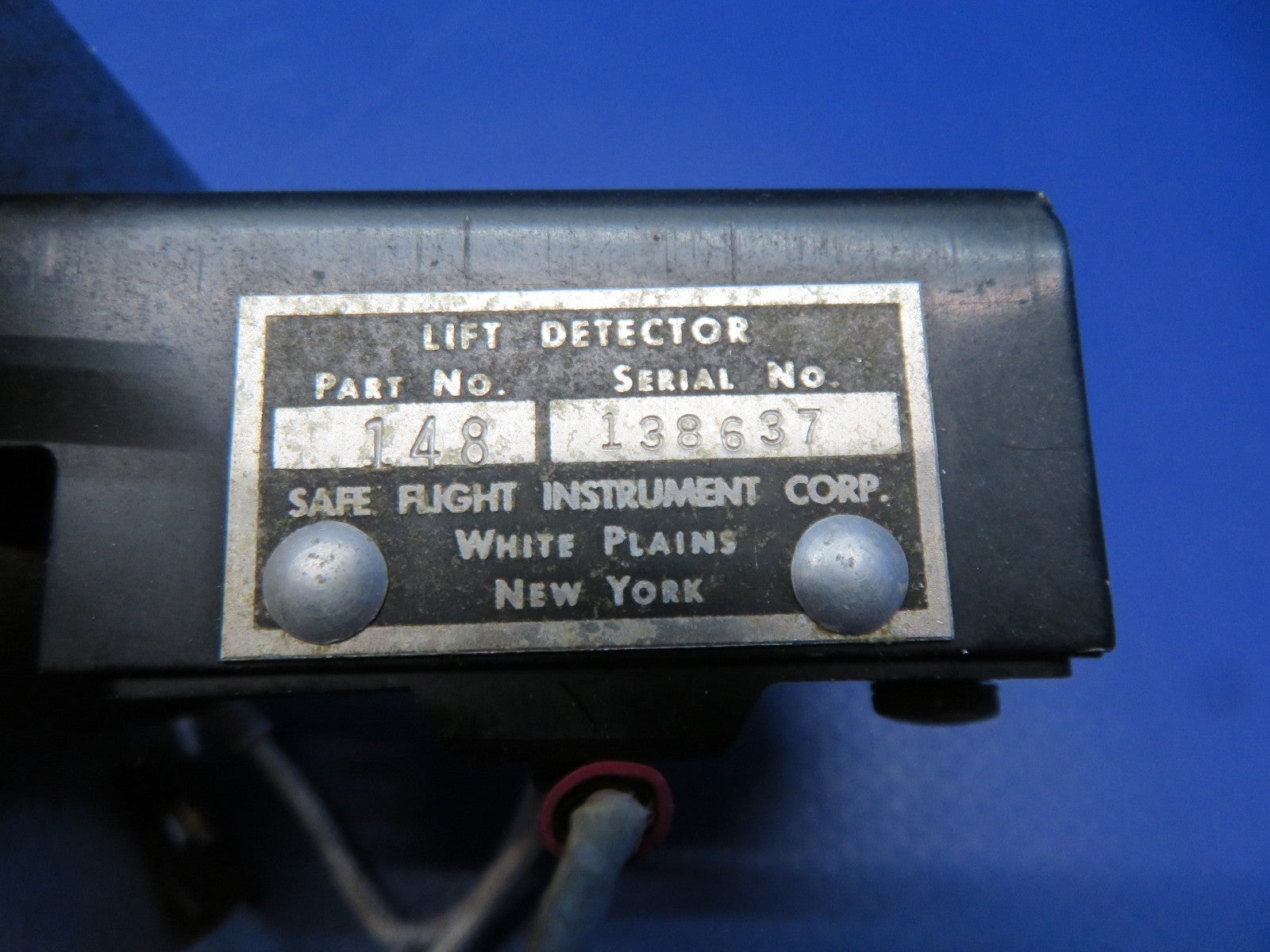 Cessna 182 / 182L Safe Flight Lift Detector Heated P/N 148 TESTED (0426-124)1
