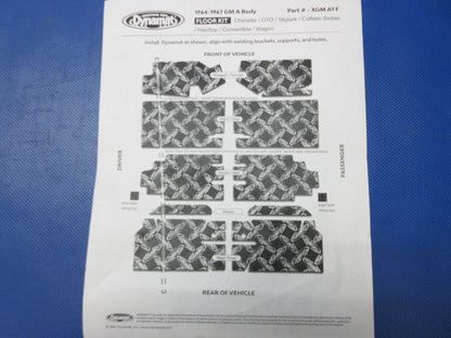 GM 1964-1967 Flatline Barriers Floor Kit P/N TABA1005 NOS (1024-1403)