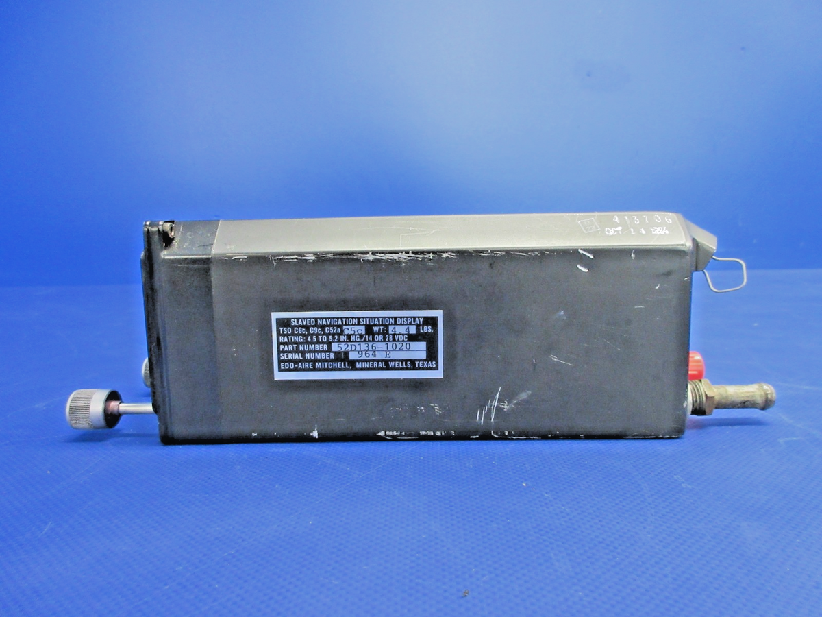 Edo-Aire Mitchell Navigation Display 14/28V P/N 52D136-1020 WARRANTY (0926-2160)3