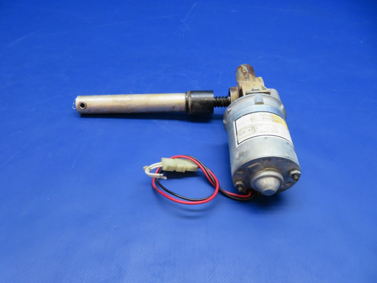 Beech 76 Duchess Flap Actuator w/ Motor 12/14v P/N D151-00-1 TESTED (0326-102)3