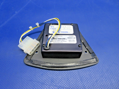 Beech Dual Yoke Davtron MB801-28 Digital Clock P/N MB801-28 TESTED (0626-896)2