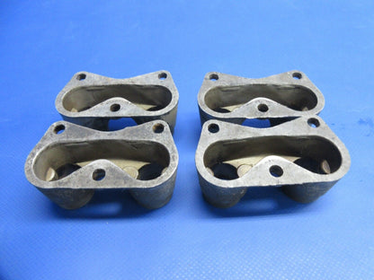 Continental O-200-A Push Rod Housing Flange P/N 530163 SET OF 4 (0824-884)
