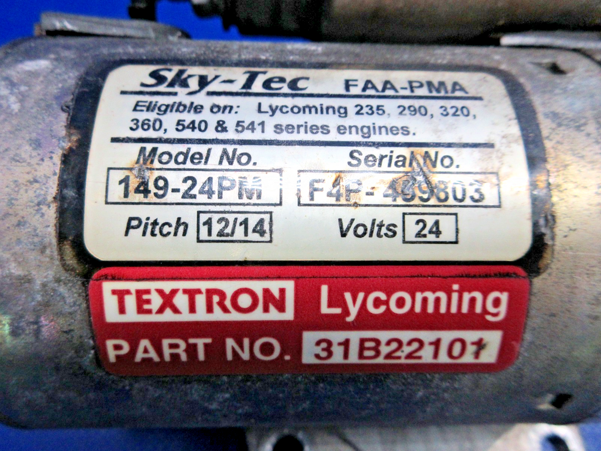 Sky-Tec 149-24PM Starter 24V P/N 31B22101 CORE (0626-719)2