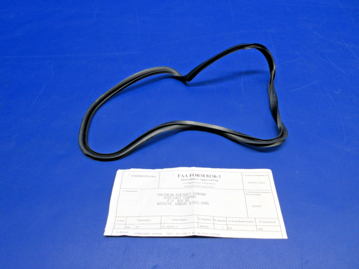 =Beech Storm Window Seal w/8130 P/N 101-420126-1 NOS (0426-832)0